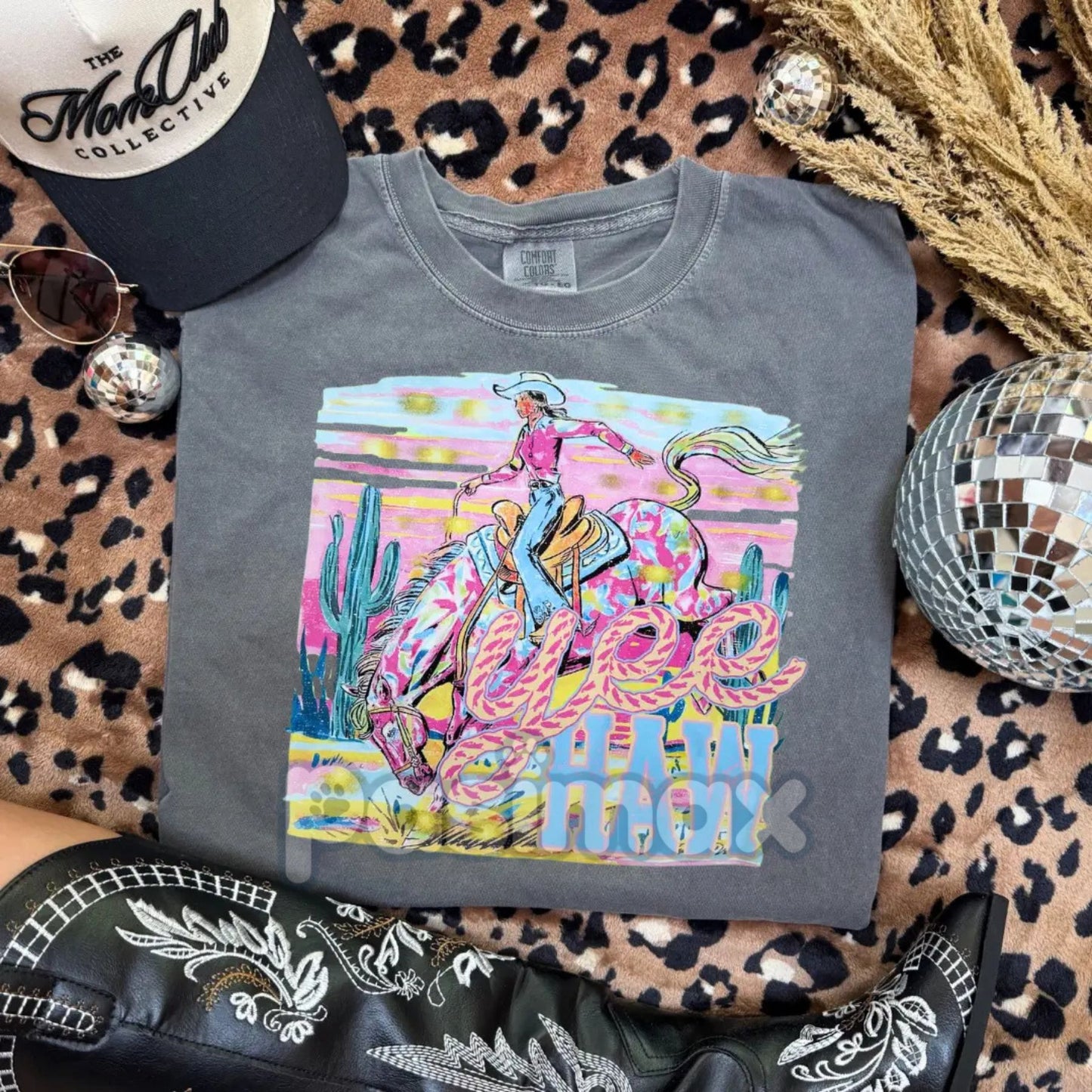 YEE HAW Comfort Colors T-shirt – Country Living Tee, Small Town Vibe Shirt, Back Roads Apparel, Rural Pride Top
