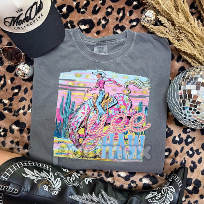 YEE HAW Comfort Colors T-shirt – Country Living Tee, Small Town Vibe Shirt, Back Roads Apparel, Rural Pride Top