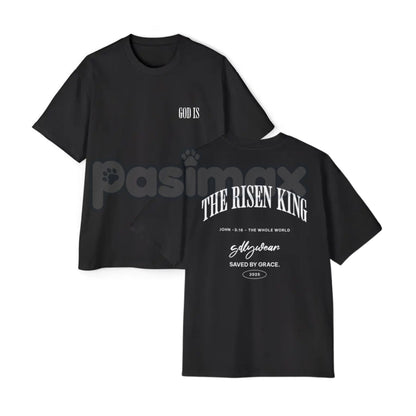 THE RISEN KING Tee - Christian Faith Apparel, Religious Graphic T-Shirt, Unisex Easter & Spiritual Gift, Inspirational Top