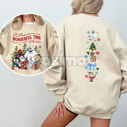 Vintage Rudolph Christmas Sweatshirt – Retro Holiday Crewneck Top