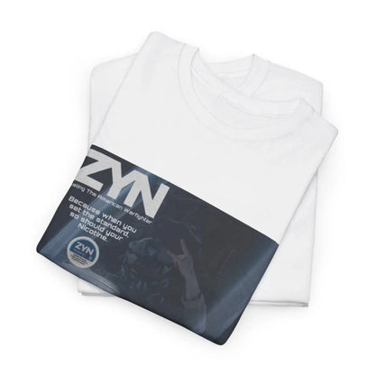 "Zyn Super Awesome Tee" - Heavy Weight Cotton T-Shirt, Funny Zyn Humor Apparel