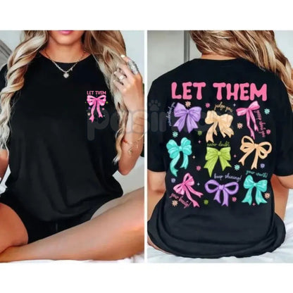 Empowering "LET THEM" Motif Shirt – Stylish Statement Hoodie & Minimalist Motivational Sweatshirt