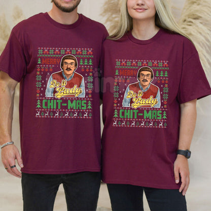 "Merry Do It Lady" T-Shirt - Funny Holiday Slogan Tee, Witty Festive Apparel, Unisex Christmas Party Humor Shirt