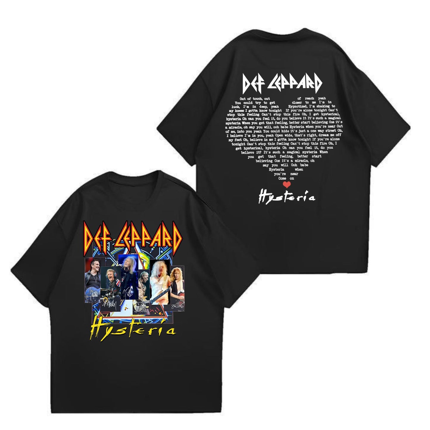 Hysteria Classic Rock T-Shirt - Def Leppard 1987 Album Vintage Tee, Unisex Music Apparel