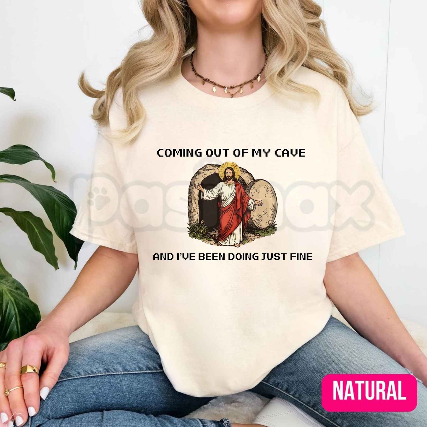 Coming Out Of My Cave And I've Been Doing Just Fine T-Shirt – Funny Introvert Indie Rock Graphic Tee, Unisex Cotton Shirt
