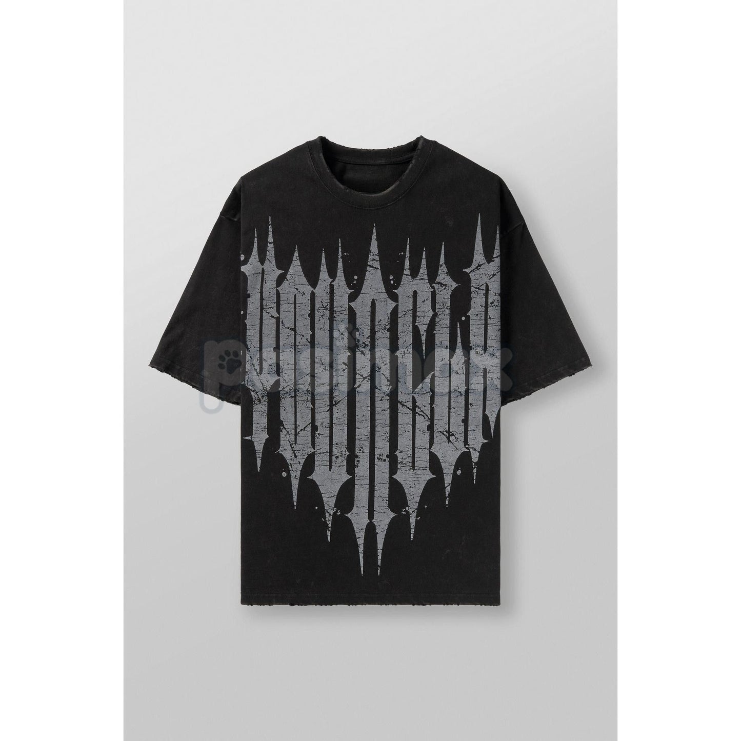 "Revenge" Washed T-Shirt – Oversized Gothic Streetwear Graphic Tee, Heavy Vintage Cotton