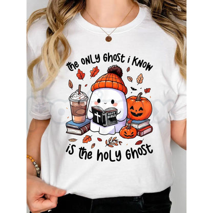 The Only Ghost I Know Is The Holy Ghost T-Shirt – Christian Halloween Graphic Tee