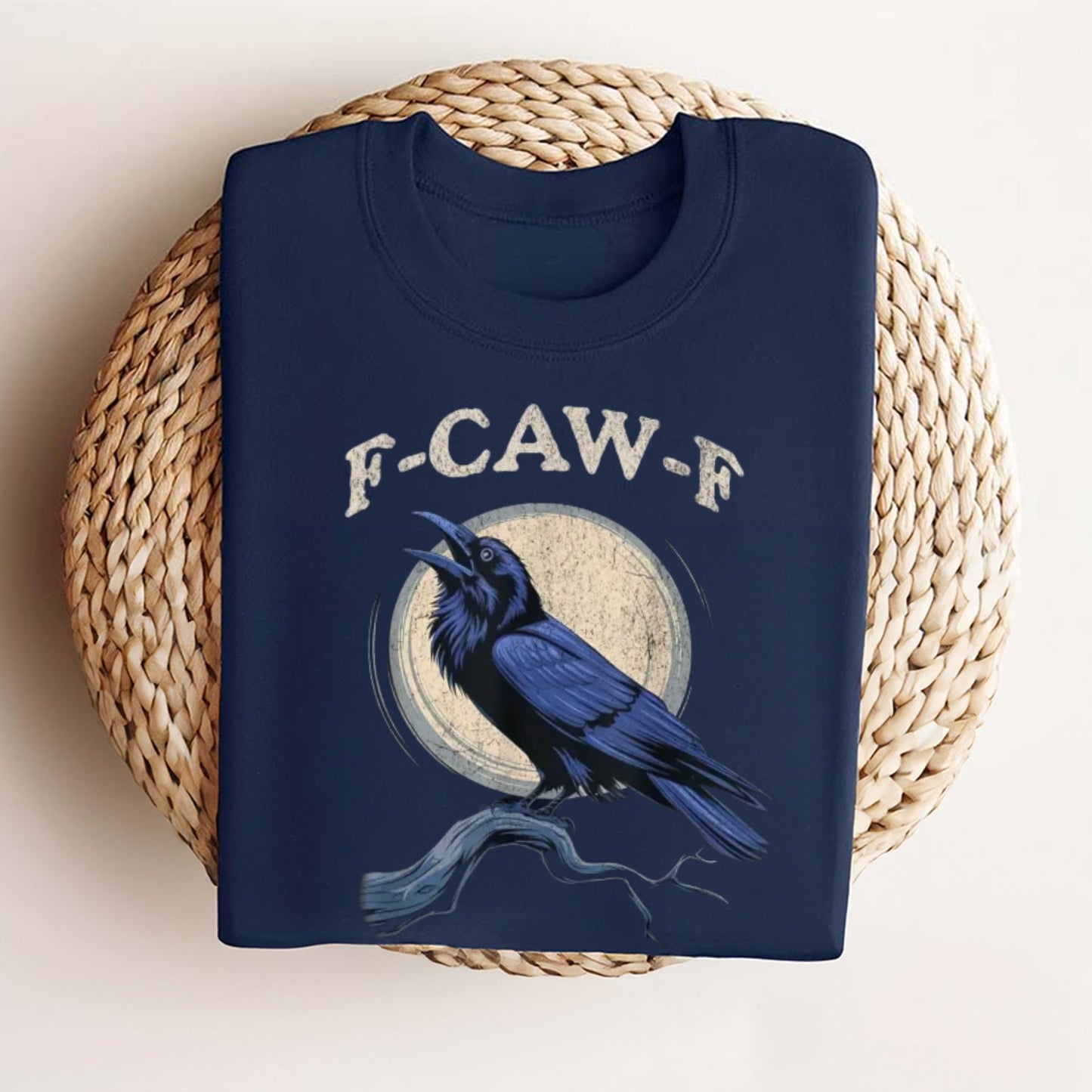 Men's Crow & Raven Graphic Tee - Funny Bird Shirt, Classic Casual T-shirt