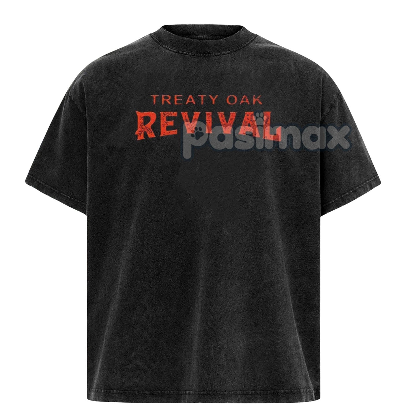 Retro Treaty Oak Revival Western T-Shirt – Cowboy Graphic Tee, Casual Comfort Cotton