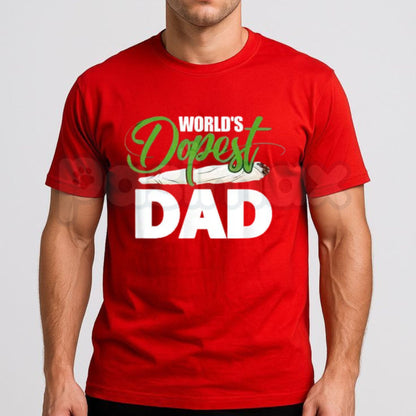 Funny "World's Dopest Dad" T-Shirt – Father's Day Retro Graphic Tee