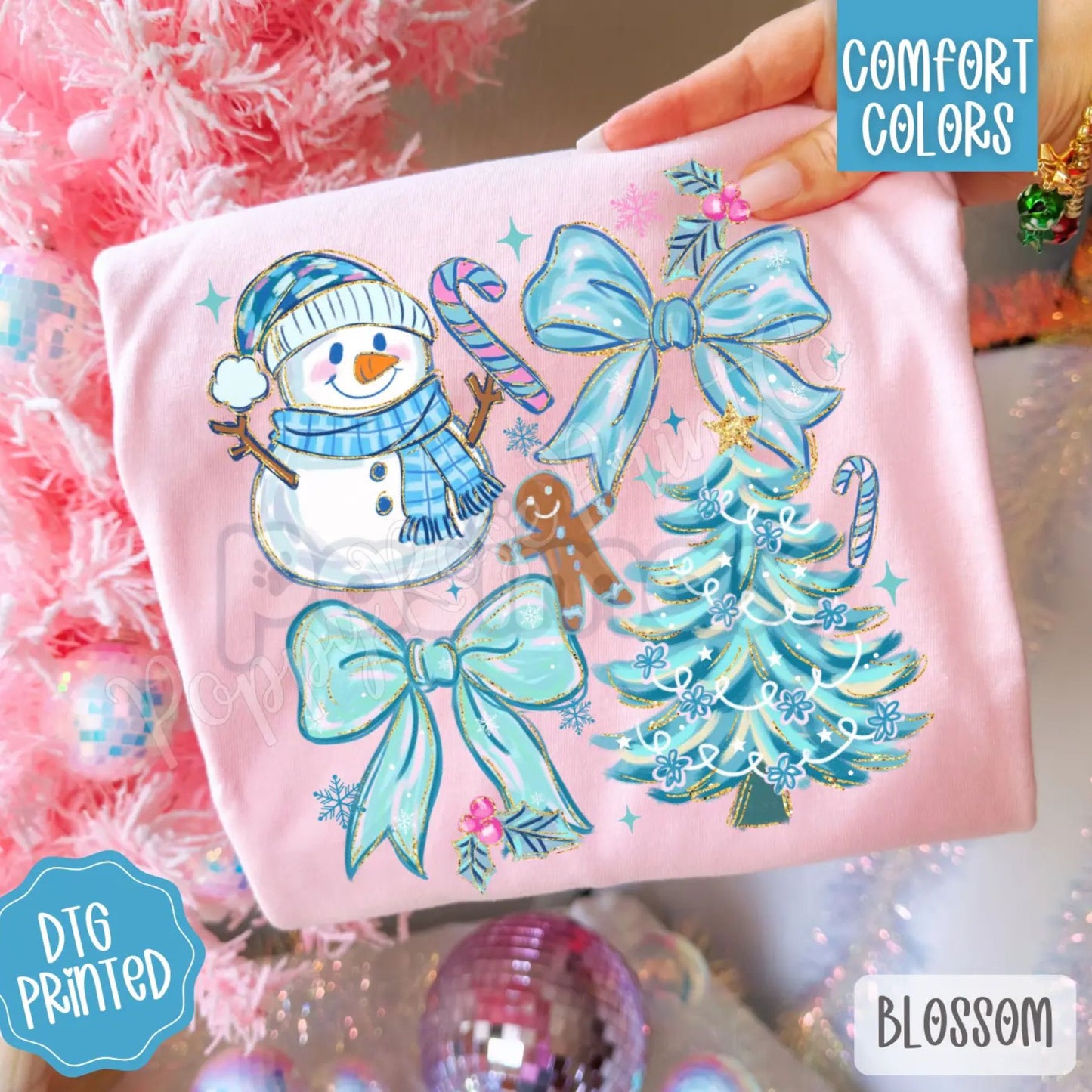 'I'll Have a Blue Christmas' Comfort Colors® T-Shirt – Retro Holiday Song Tee, Trendy Winter Aesthetic Apparel