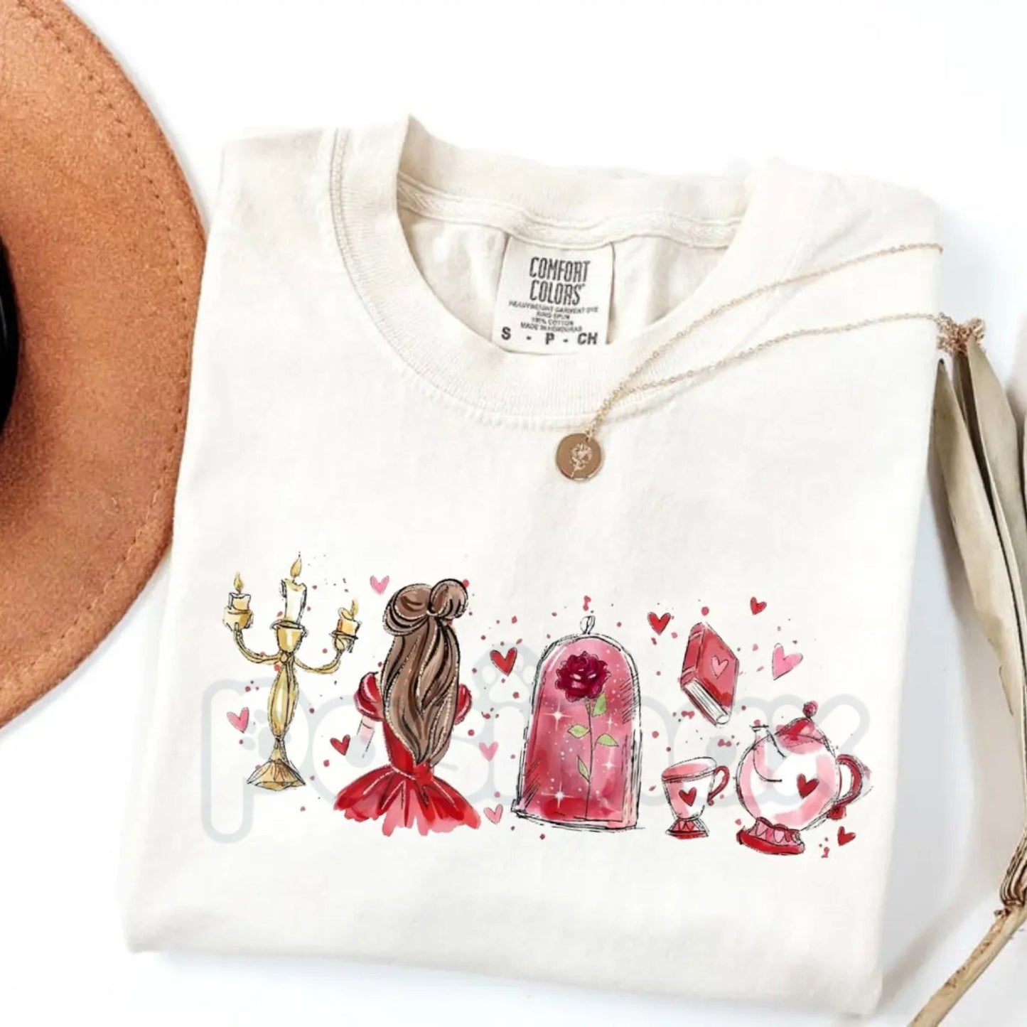 Comfort Colors® Enchanted Romance T-Shirt – Fairy Tale "Tale as Old as Time" Tee, Girly Coquette Valentine Shirt, Soft Girl Aesthetic Bookish Gift
