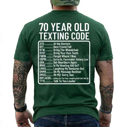 Funny 70th Birthday Shirt ATD At The Doctors – Over the Hill Aging Humor Tee, Sarcastic Seventieth Birthday Unisex Cotton Graphic T-Shirt