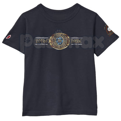 Toddler Notre Dame "The Shirt" 2026 – Official Collegiate Wear Navy Fighting Irish Tee, Premium 100% Cotton ND Football Graphic Top, Soft Lived-In Heavyweight Youth Fan Shirt, Made in USA