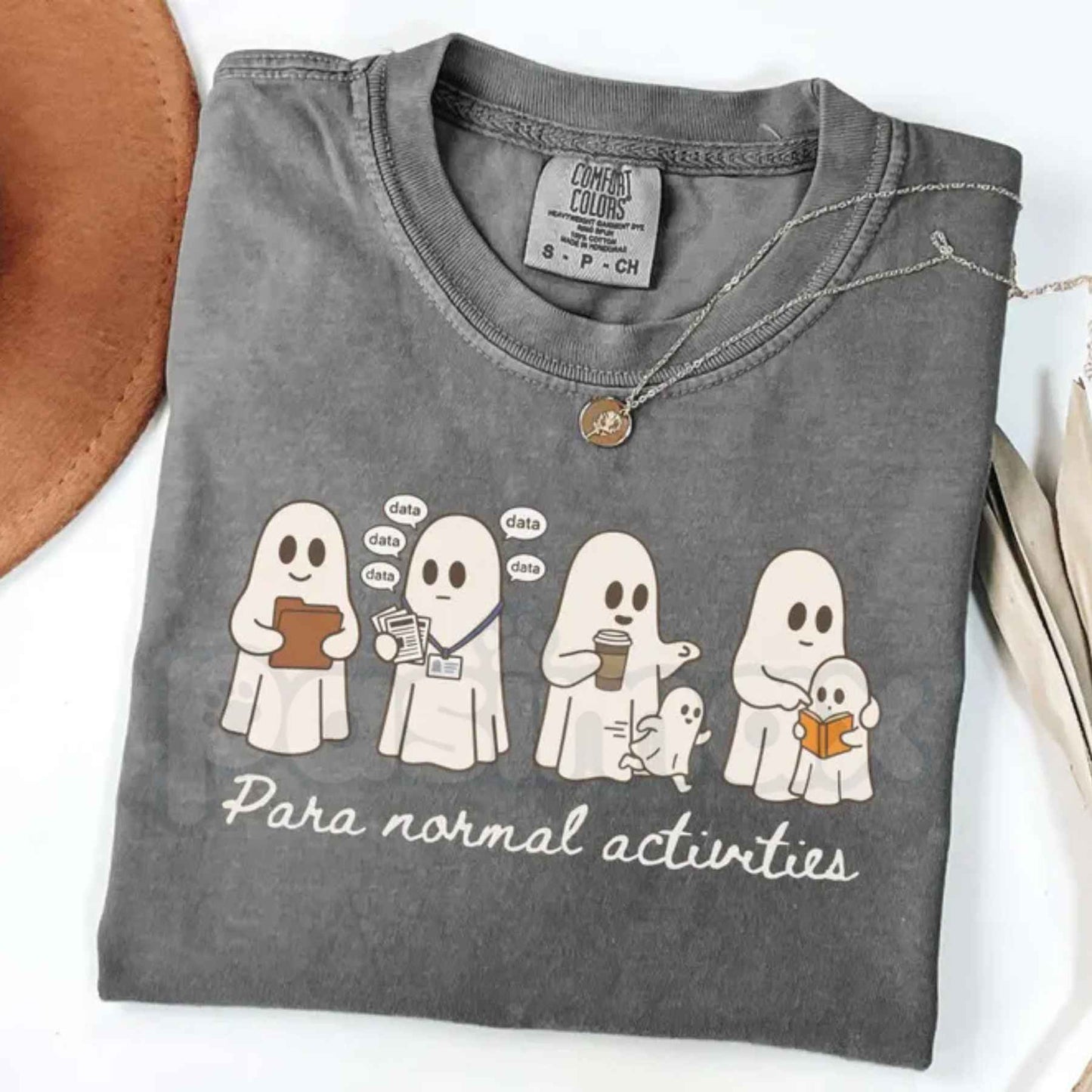 Comfort Colors® Paraprofessional Halloween T-Shirt – "Para Routine" Spooky SpEd & RBT Teacher Aide Graphic Tee, Fall Classroom Gift