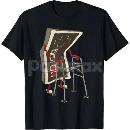 Old Gamer Retro Video Game T-Shirt - Classic Console Graphic Tee, Nostalgic Vintage Gaming Apparel, Gift for Veteran Gamers