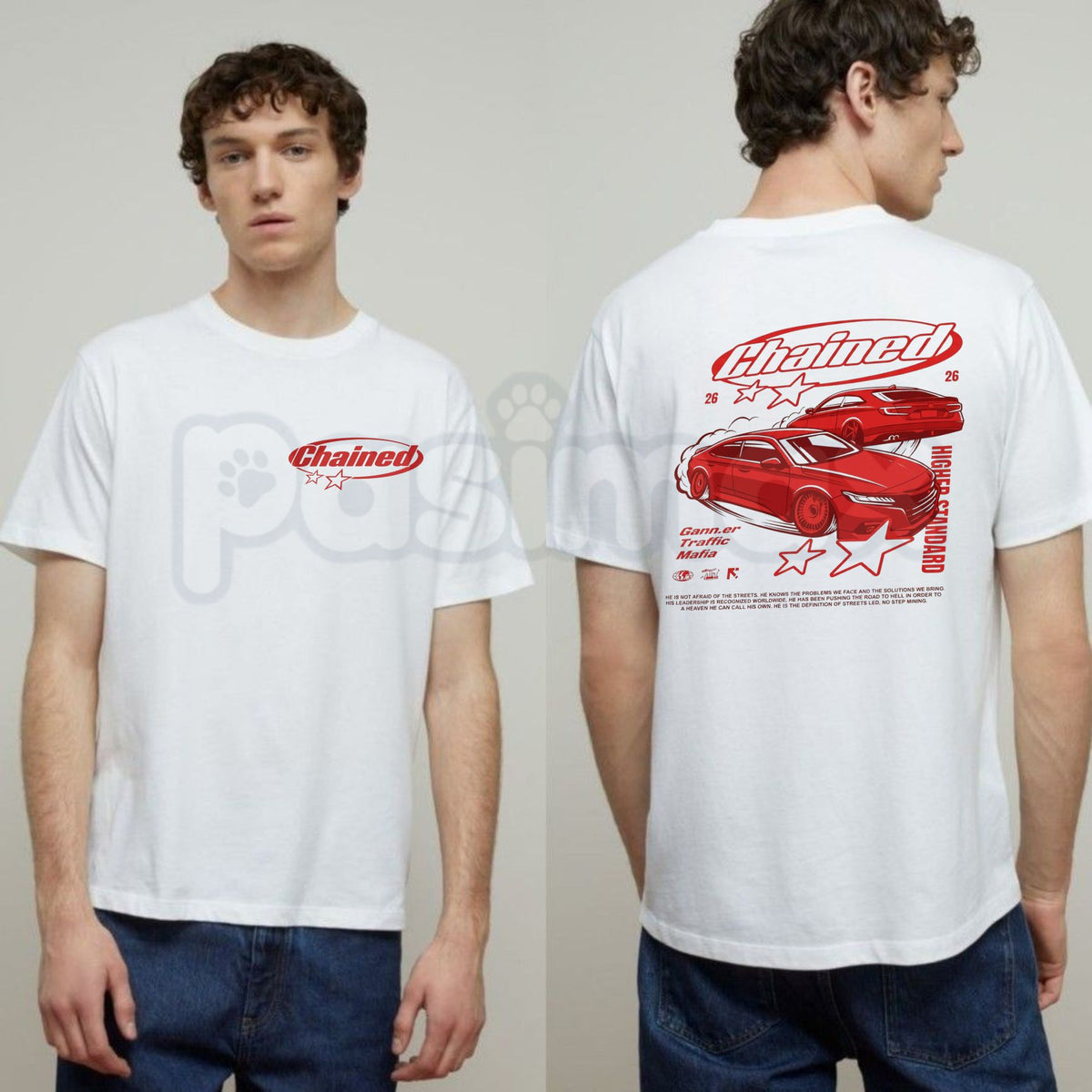 Common Traffic Mafia "Chained V1" Tee Shirt – Underground Automotive Streetwear Graphic Tee