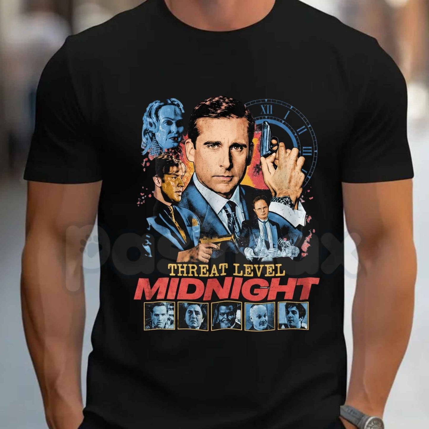 Threat Level Midnight T-Shirt – The Office Michael Scarn Retro Unisex Graphic Tee