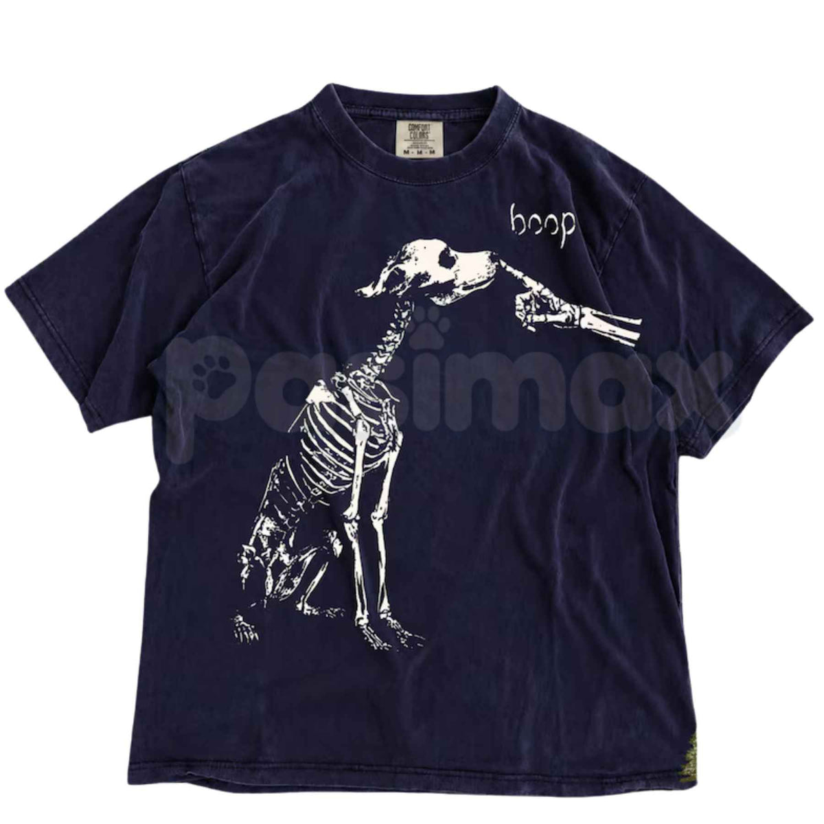Comfort Colors® Dog Skeleton T-Shirt – Funny "Boop" Halloween Graphic Tee, Retro Spooky Dog Mom Unisex Top & Gift