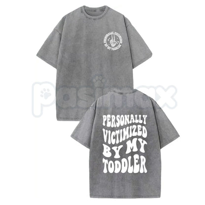 Vintage Washed Toddler Humor T-Shirt – Sarcastic Parent Life Graphic Tee, Lightweight Retro Cotton Funny Mom & Dad Streetwear