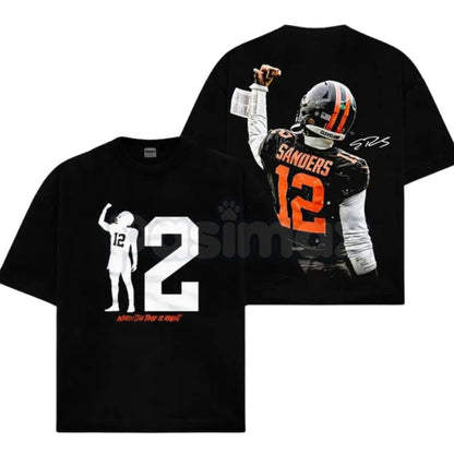 Shedeur Sanders 12 Celly For Dawg Pound – Iconic Celebration Cotton Hoodie, Sweatshirt & T-Shirt