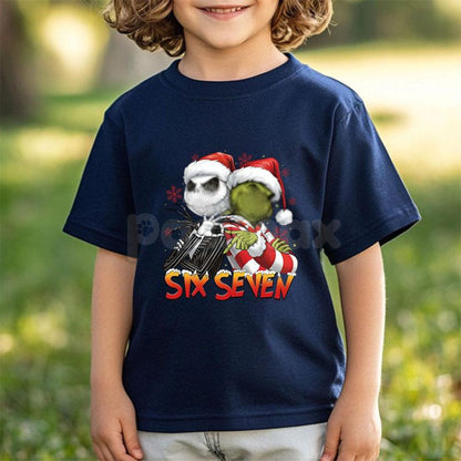 Six Seven Christmas Meme Shirt – Funny Viral 67 Xmas T-Shirt, Holiday Humor Gift Tee