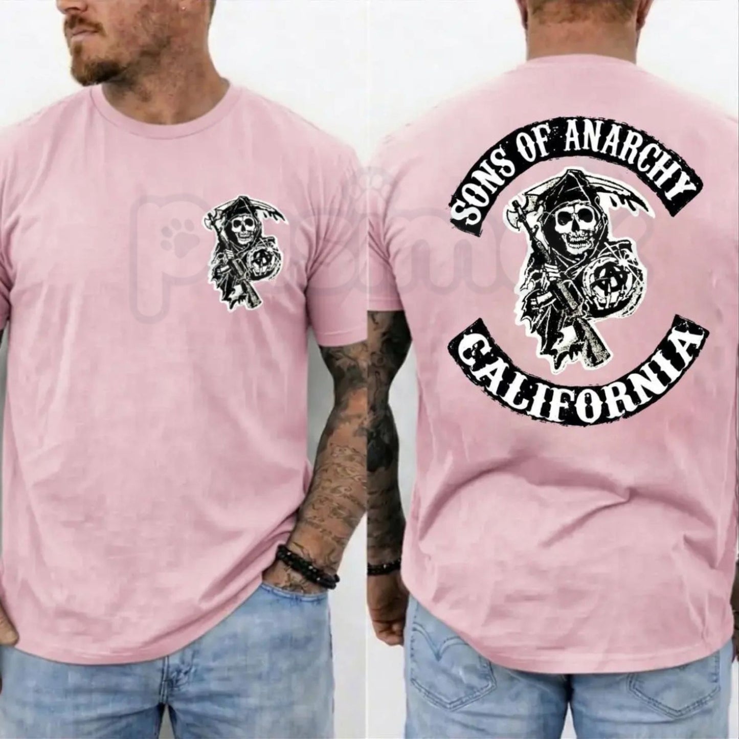 SOA Vintage Biker Graphic Tee – Jax Teller Retro Motorcycle Club Unisex Fan T-Shirt