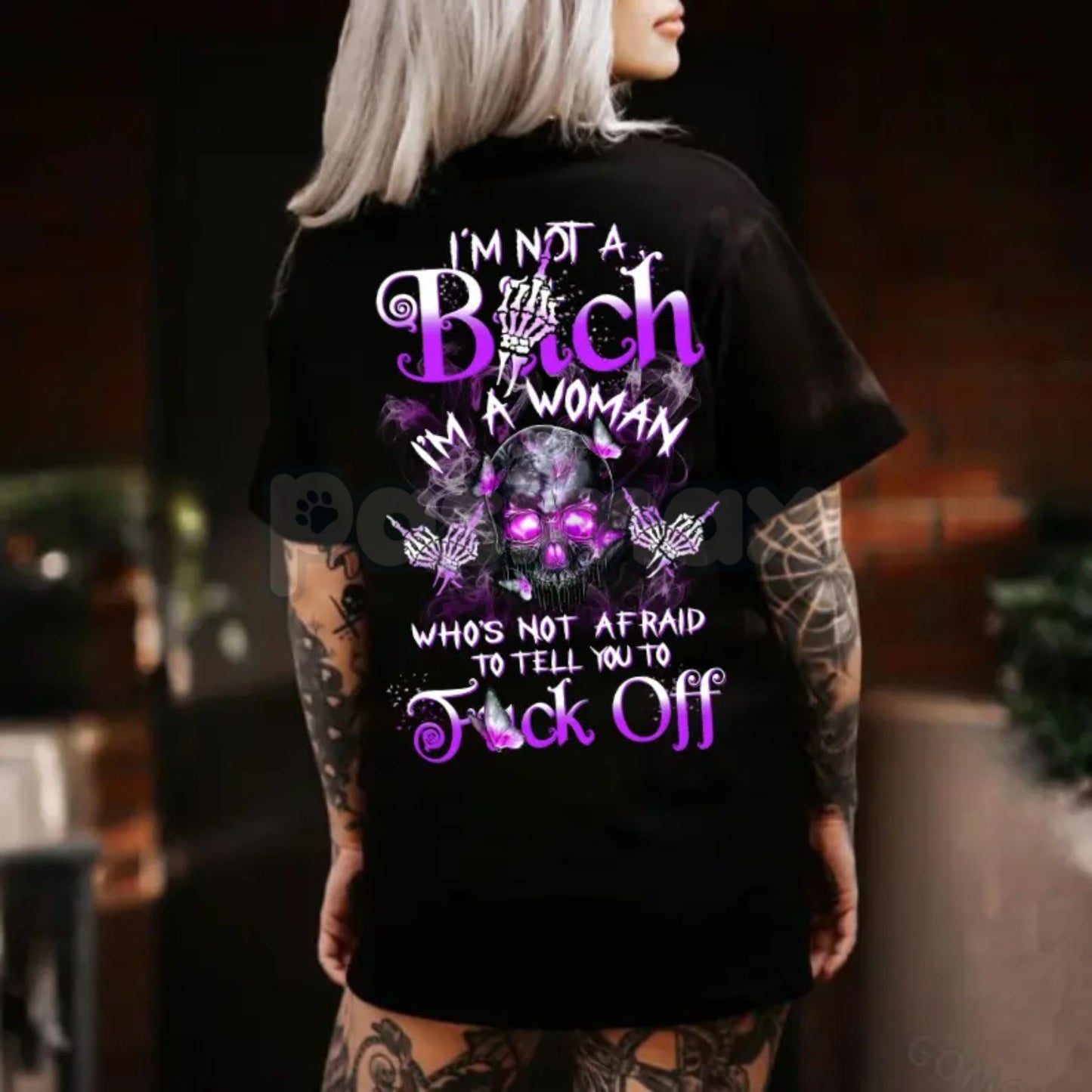 "Not Afraid To Tell You To F Off" Shirt - Bold Woman Slogan Tee, Feminist Empowerment Graphic, Unisex Direct Attitude Gift