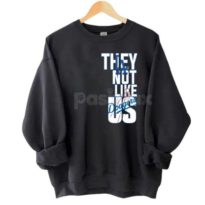 "They Not Like Us" LA Baseball Sweatshirt | West Coast Pride Fan Gear | Dodgers Culture Crewneck