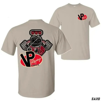 VP Racing Fuels V8 Engine Graphic Tee - Men's Tropical Car Lover's T-shirt, Summer Fashion Apparel