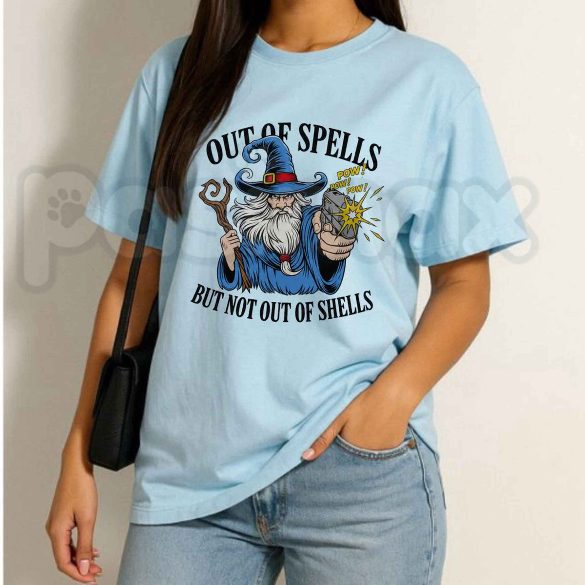 Funny Wizard Magic Parody T-Shirt – Comic Fantasy Streetwear Unisex Graphic Tee
