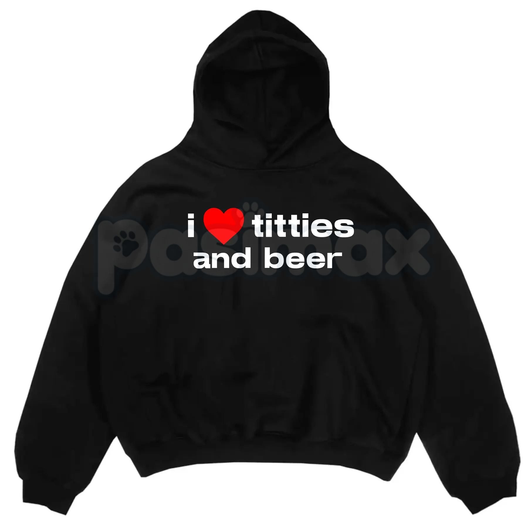 I Love Titties and Beer Funny Adult Hoodie – Pasimax