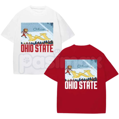 Ohio vs Michigan Rivalry Shirt - The Game Football Fan Tee, Buckeyes Wolverines Statement Apparel, College Football Rivalry Gift