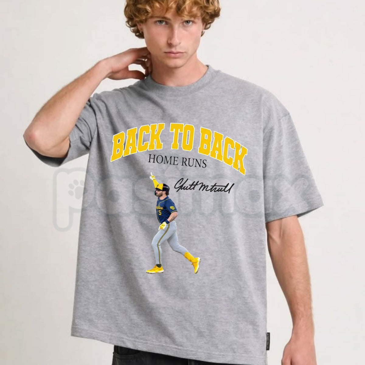 Garrett Mitchell Back to Back Home Run T-Shirt – Milwaukee Baseball Funny Fan Graphic Tee