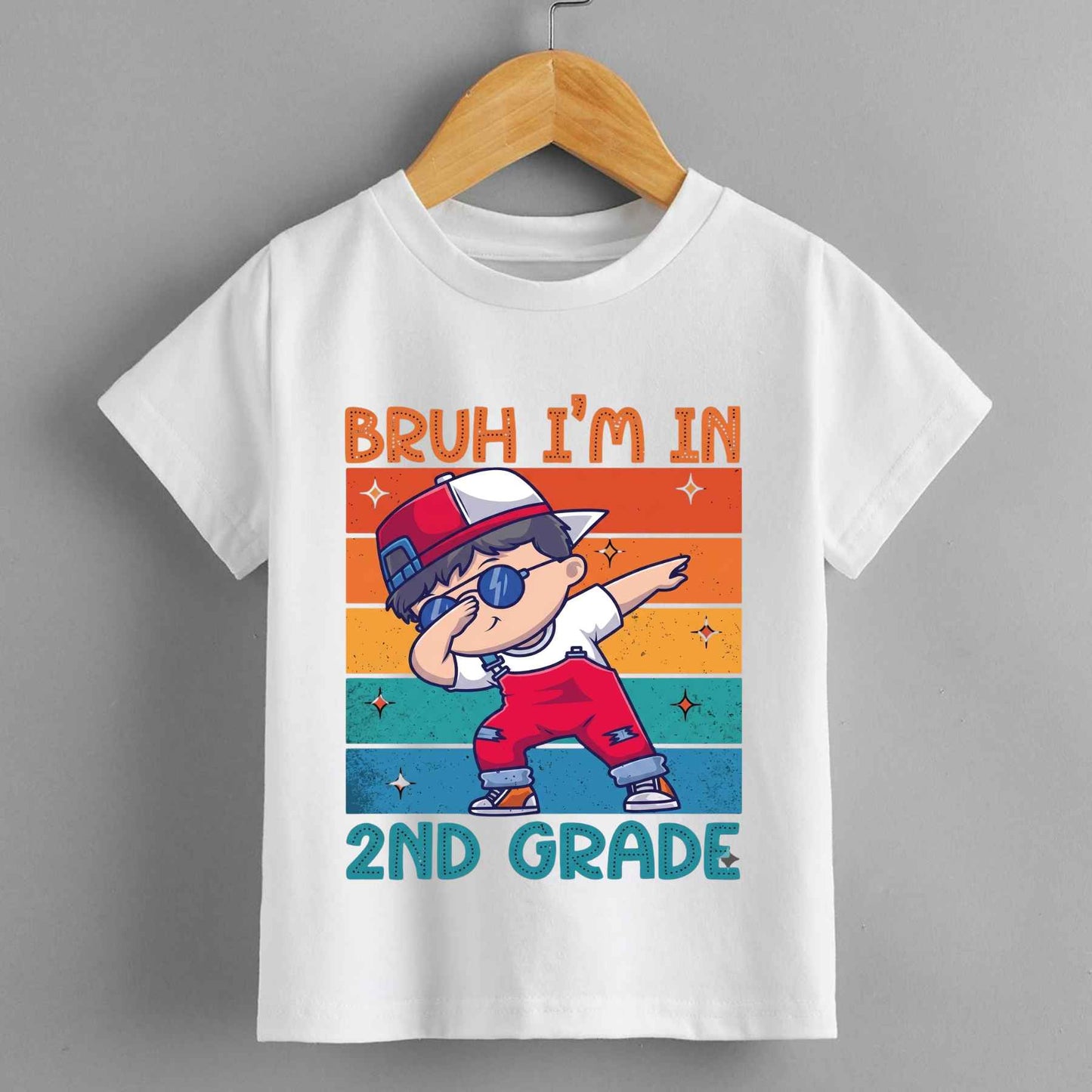 Bro I'm in Second Grade Now T-Shirt – Funny Back to School Boys Cotton Graphic Tee