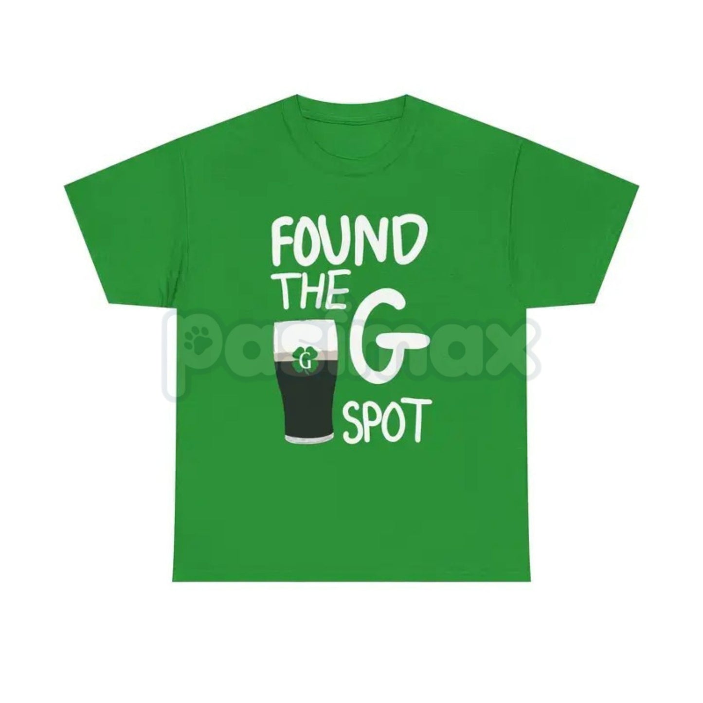 "Found the G" Minimalist St. Patrick's Day T-Shirt - Clean Split the G Stout Graphic Tee, Premium Heavyweight 100% Cotton Irish Humor Top, Sleek Beer Lover Statement Shirt, Modern St. Paddy’s Day Party Apparel, High-Quality Made in USA Pub Gear