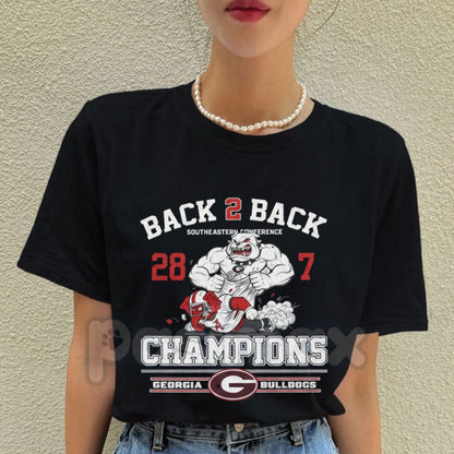 SEC Championship 2025 Go Dawgs Shirt - Georgia Bulldogs Football Victory Tee, Official SEC Champions Fan Apparel, UGA Game Day Gear