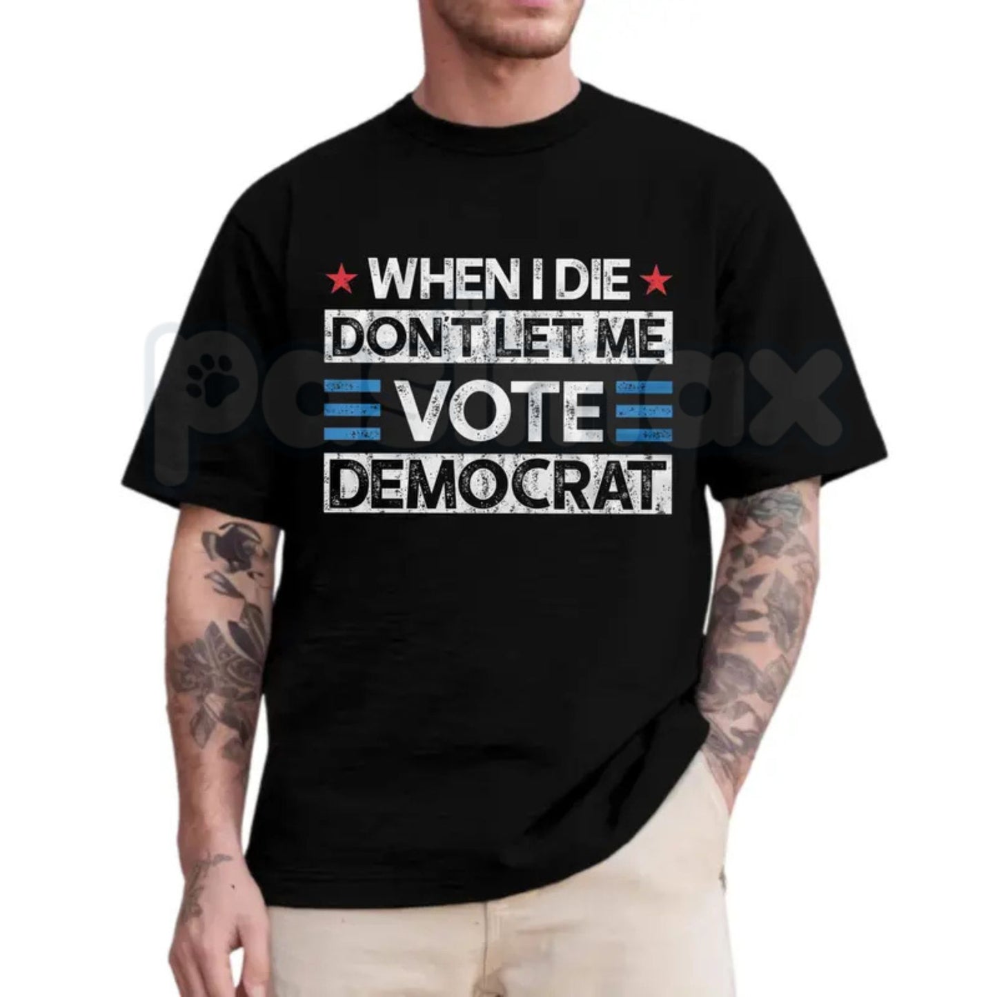 "Don't Let Me Vote Democrat" Funny Political T-Shirt – Sarcastic Republican Voter Graphic Tee, Premium 100% Cotton Conservative Humor Top, Soft Lived-In Heavyweight Election Year Statement Shirt, Made in USA