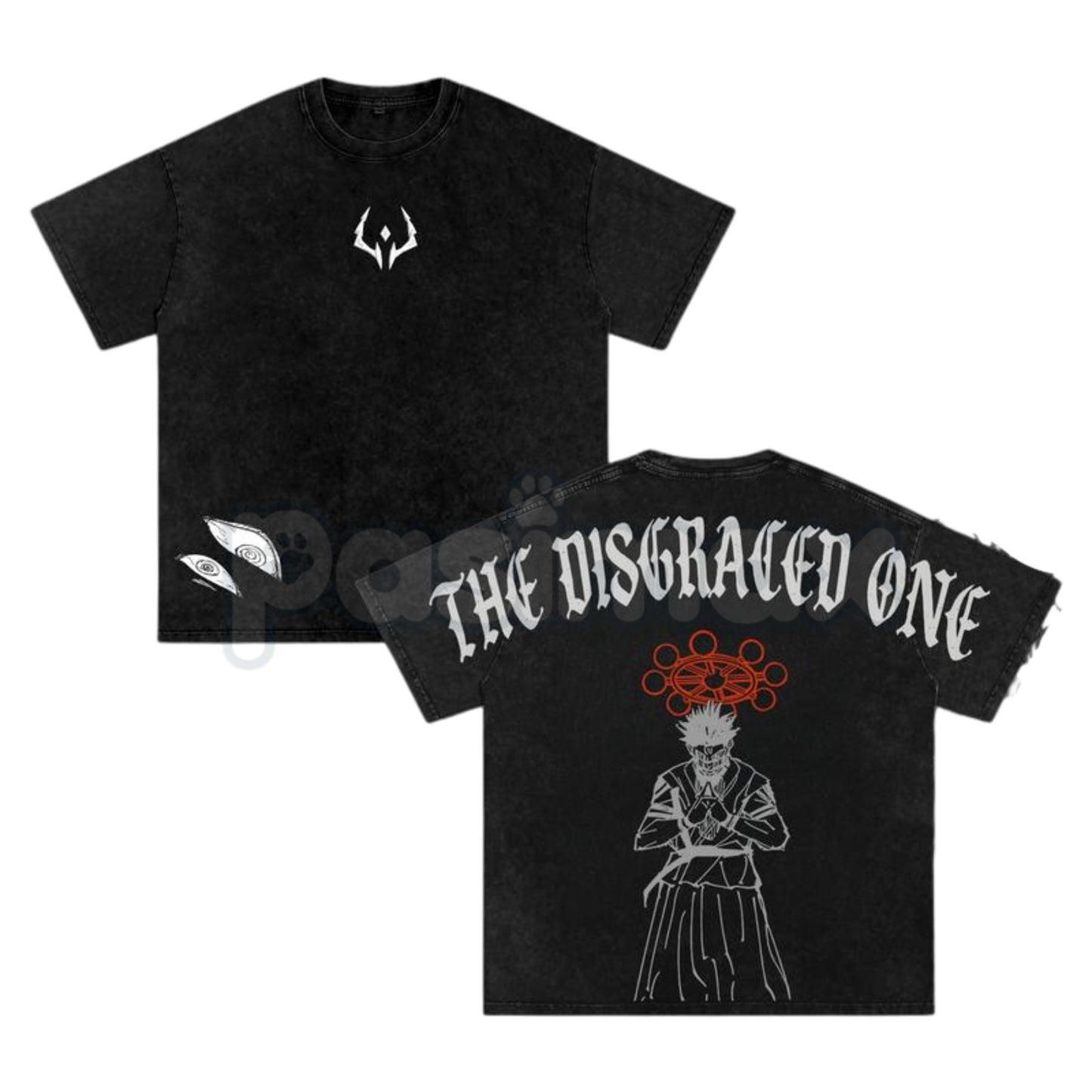 Sukuna “The Disgraced One” Vintage Washed Oversized Gym T-Shirt – Jujutsu Kaisen Graphic Tee