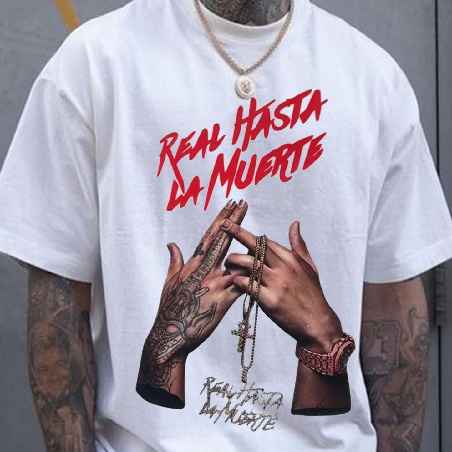 "Real Hasta La Muerte" Unisex T-Shirt - Bold Anuel AA Streetwear Graphic, Latin Trap Music Merch