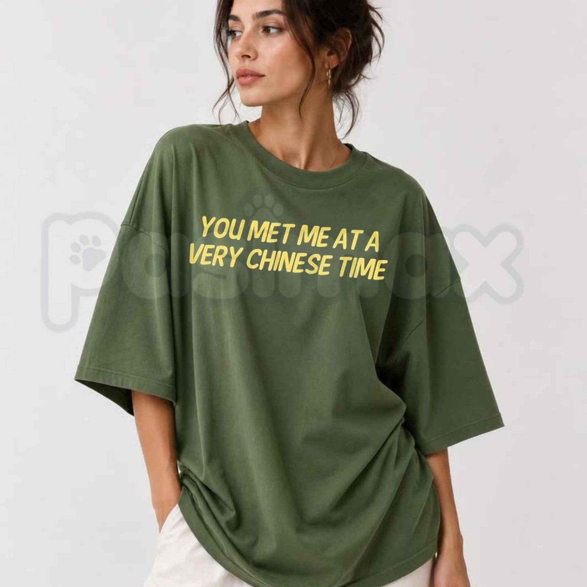 You Met Me at a Very Chinese Time T-Shirt – Funny Movie Parody Pop Culture Unisex Tee