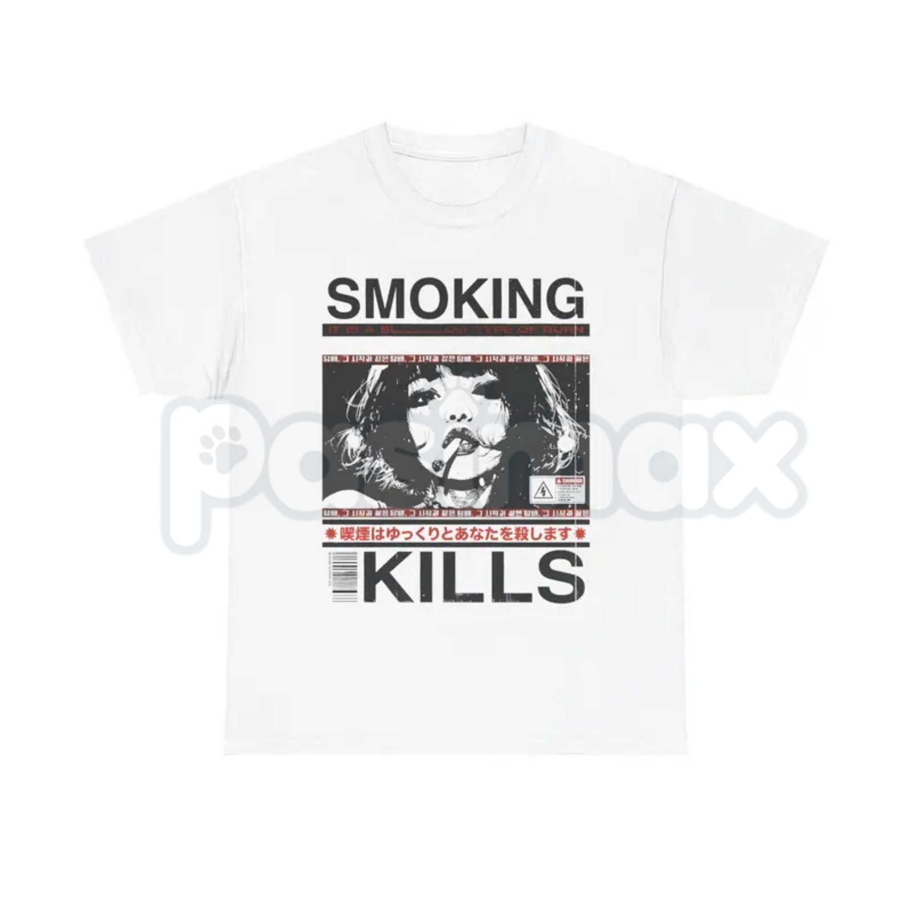 Smoking Kills Manga Shirt | Retro 90s Anime Style Graphic Tee