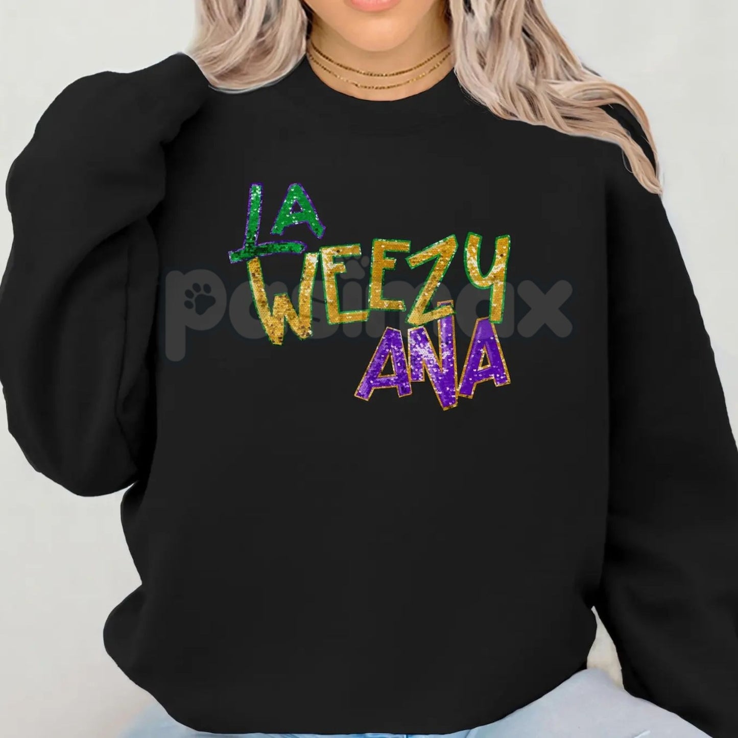La Weezy Ana Sweatshirt | New Orleans Hip Hop Crewneck | Louisiana Pride Graphic Shirt | Lil Wayne Inspired Jumper | Aesthetic NOLA Streetwear | Southern Rap Legend Pullover