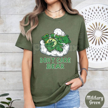 Funny Bear Smoking Weed 4:20 T-Shirt - Chill Stoner Graphic Tee, Cannabis Marijuana Humor Shirt, Psychedelic Animal Forest Gift for Smokers