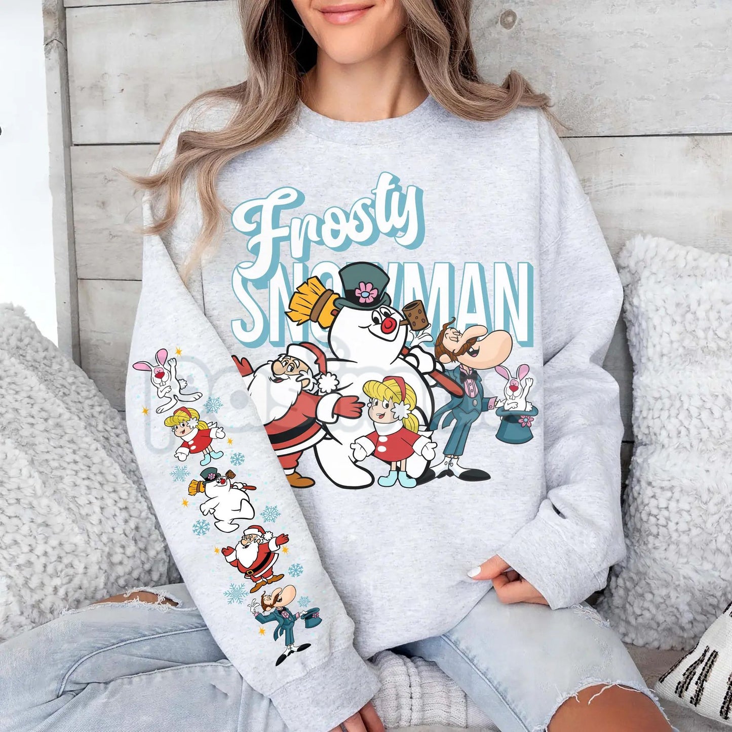 Vintage Frosty The Snowman Sweatshirt – Retro Holiday Cartoon Movie Pullover