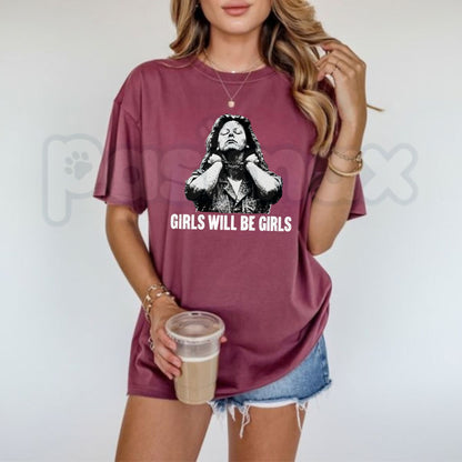 Comfort Colors® Aileen Wuornos Girls Will Be Girls T-Shirt – True Crime Graphic Tee, Dark Feminist Vintage Unisex Top & Gift