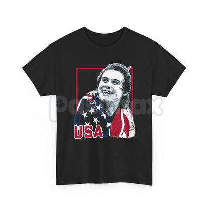 Jack Hughes "Ice Sacrifice" 2026 Champion Tee - Team USA Hockey Gold Graphic Shirt, Premium 100% Cotton Olympic Fan Top, Jack Hughes 2026 Winter Games Apparel