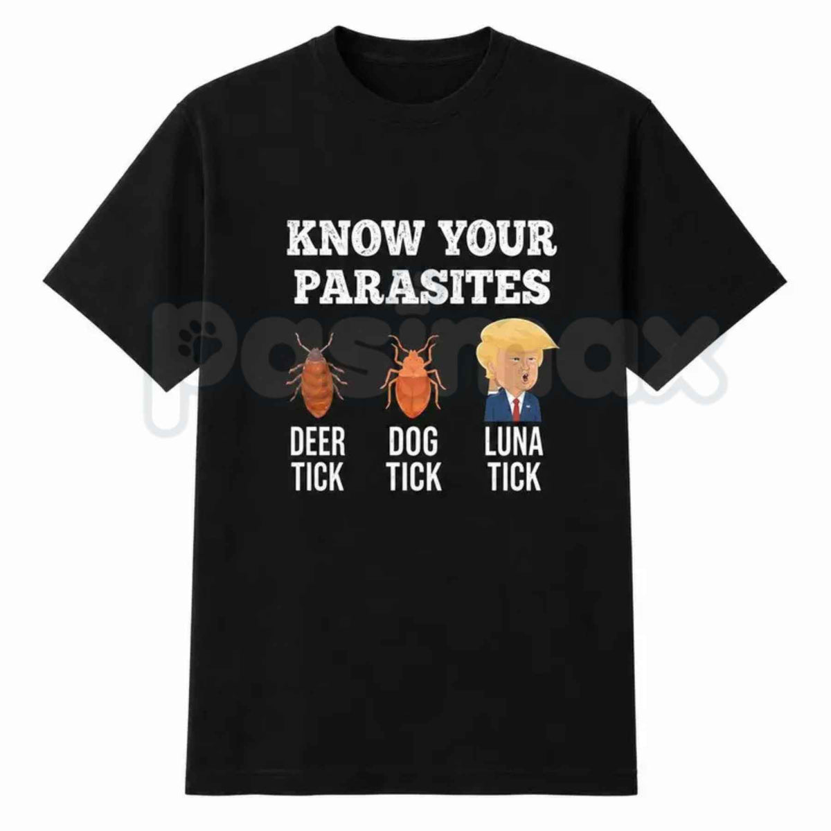 Know Your Parasites Cartoon T-Shirt – Funny Sarcastic Humorous Unisex Graphic Tee