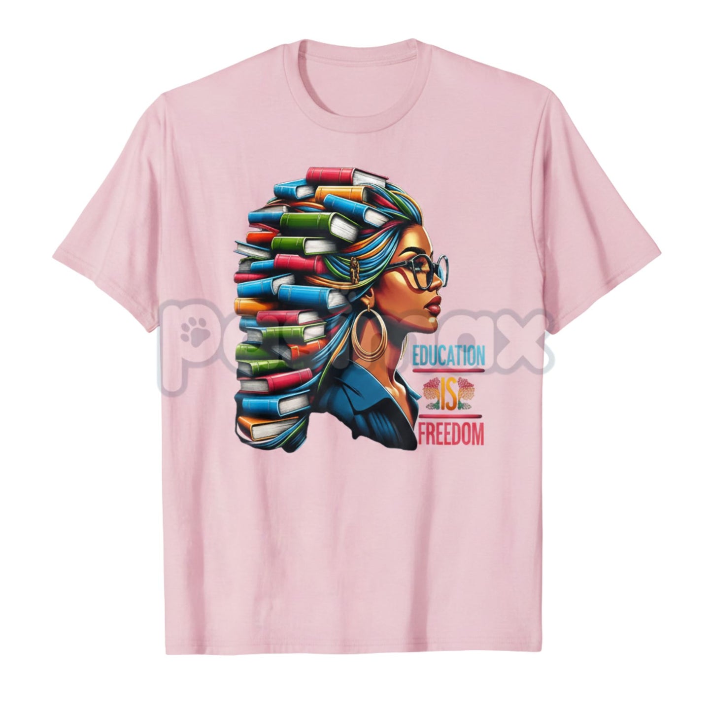 "Education is Free" Black History T-Shirt - Black Teacher Books & Literacy Graphic Tee, Empowering African American Educator Shirt, Premium Heavyweight Scholarly Heritage Top, Black History Month Literacy Gift, Unisex Civil Rights Education Apparel