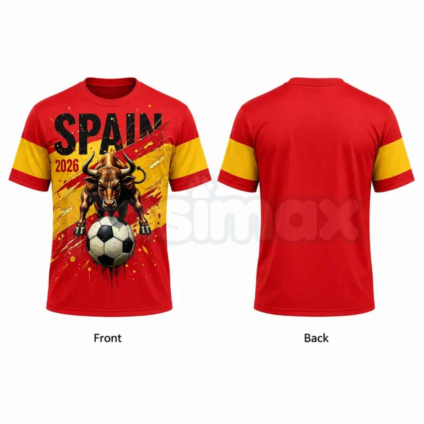 2026 Spain Soccer T-Shirt for Men – Spanish Football Fan Tee, National Team Pride Sportswear